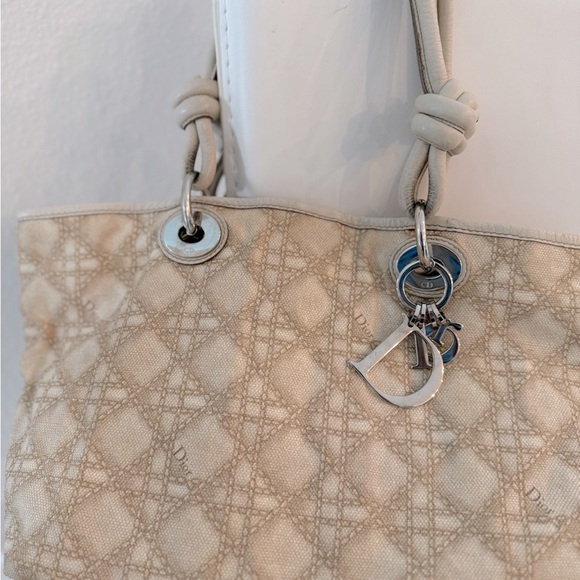 Dior Cream and Silver Tote Bag - Picture 2 of 10